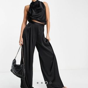 black satin set/ worn once